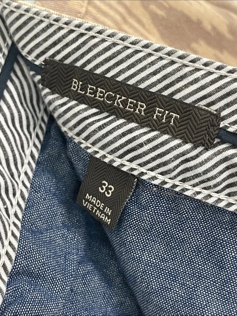 Jachs New York Bleecker Fit Geometric Print Chino Shorts Men’s 33 Khaki Stretch